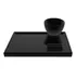 Kit C  3 Suportes Ovo Quente Organizador Porta Colher Talher Cor Preto
