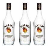 Kit C 3 Unids Malibu Rum Caribenho 750ml