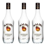 Kit C 3 Unids Malibu Rum Caribenho 750ml