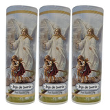 Kit C 3 Velas Votiva 7 Dias Anjo Da Guarda Em Pvc