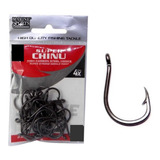 Kit C 30 Anzol Pesca Super Chinu 4x Black Marine Sports N 10