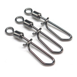 Kit C 30 Snap C Girador 2 p Pesca 40kg De Resistência