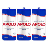 Kit C 3un De Algodão Hidrófilo Apolo Rolo 500g Atacado