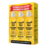 Kit C 3un Tonico De Alho Capilar Gota Dourada 100ml