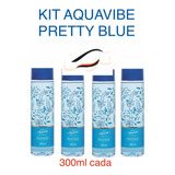 Kit C 4: Colônias Aquavibe Refrescante Pretty Blue 300ml