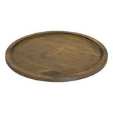 Kit C 4 Bandeja Para Pizza Madeira Maciça Forma De 30cm