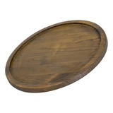 Kit C 4 Bandeja Para Pizza Madeira Maciça Forma De 35cm