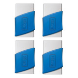 Kit C 4 Borracha Branca Com Capa Plástica Escolar Tilibra
