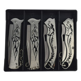 Kit C 4 Canivetes Manuais Taue Kit d Cabo Metal 2 Modelos