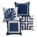 Kit C 4 Capas De Almofada Decorativas Costela De Adão Almofadas
