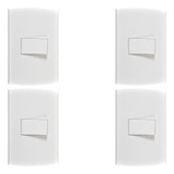Kit C 4 Conjunto Peesa Alfa 1502a 1 Interruptor Simples 
