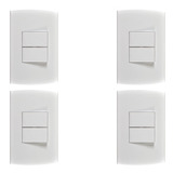 Kit C 4 Conjunto Peesa Alfa 1505a 2 Interruptores Simpl 