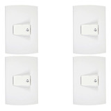 Kit C 4 Conjunto Peesa Alfa 1512 1 Interruptor Camp branco