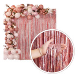 Kit C 4 Cortinas Metalizada Holográfica 2x1m Festa Decoração