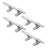 Kit C 4 Cunho Pop Aço Inox Polido 8 Polegadas Nautico Barco
