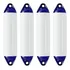 Kit C  4 Defensa Pvc Branca F4 20 3x104 1cm Proteção Seaform