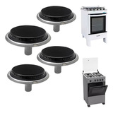 Kit C 4 Espalhadores 4 Queimadores Fogão Esmaltec