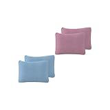 Kit C 4 Fronhas Em Malha Lisa 100 Algodão Rubi KIT 7