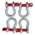 Kit C 4 Manilhas Curva Pino Roscado 7 8 Pino 1 Pol 6 5 Kgf