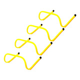 Kit C 4 Obstáculos De Barreira P Treinamento De Salto 50cm Cor Amarelo