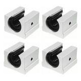 Kit C 4 Pillow Block 16mm Aberto Sbr16uu C Rolamento Linear