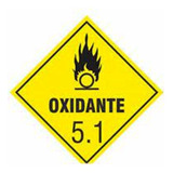 Kit C 4 Placas 30x30 Simbologia Oxidante 5 1 Carga Perigosa