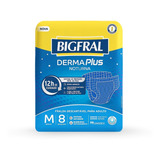 Kit C 4 Pt Fralda Bigfral Noturna P M G Xg Adulto Geriátrica