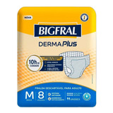 Kit C 4 Pt Fralda Bigfral Plus P M G Xg Adulto Geriátrica
