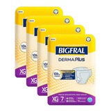 Kit C 4 Pt Fralda Bigfral Plus P M G Xg Adulto Geriátrica