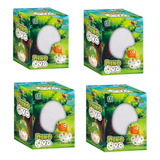 Kit C 4 Unid Dinossauro Dino Ovo Brinquedo Cresce Na Água