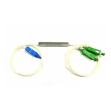 Kit C 4 Unid Mini Splitter Balanceado Fibra Óptica Sm Plc 1x2 Sc upc Entrada Sc apc Saída Nf 