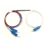 Kit C 4 Unidades Splitter Fibra Óptica Desbalanceado 1x2 10 90 Sc upc 1310 1490 1550mm Nf 