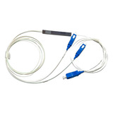 Kit C 4 Unidades Splitter Fibra Óptica Desbalanceado 1x2 2 98 Sc upc 1310 1490 1550nm Nf 