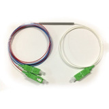 Kit C 4 Unidades Splitter Fibra Óptica Desbalanceado 1x2 35 65 Sc apc 1310 1490 1550nm Nf 