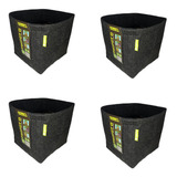 Kit C 4 Vasos Feltro De 11 Litros Propot Garden High Pro