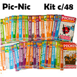 Kit C 48 Revistas Passatempo Pic nic Caça palavras Cruzadas Sem Repetição