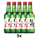 Kit C 5 Bebidas Coreana Destilada Soju 360ml Jinro