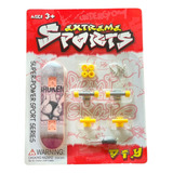 Kit C 5 Brinquedo Mini Skate De Dedo Fingerboard