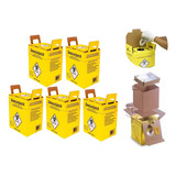 Kit C 5 Caixa Coletora Perfuro Cortante 3 L Descarpack