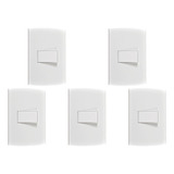 Kit C 5 Conjunto Peesa Alfa 1502a 1 Interruptor Simples 