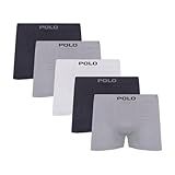 Kit C 5 Cuecas Boxer Algodão Sem Costura Cor Sortido Tamanho P