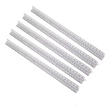 Kit C 5 Escalímetro Triangular De Metal 3 Escalas 30cm Régua