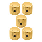 Kit C 5 Knob Metal Dourado P Guitarra Baixo Alta Qualidade
