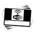 Kit C\5 Placas Sinalização Rede Wifi Wi-fi Acesso Internet