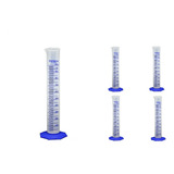 Kit C 5 Proveta Plastica 1000ml Polipropileno