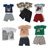 Kit C 5 Roupinhas Conjuntos Infantil Menino Tamanho 1 Ao 8