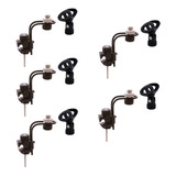 Kit C 5 Suporte Clamp P Microfonar Bateria Cachimbos