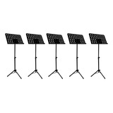 Kit C 5 Suporte Estante Partitura Furadinha Pedestal Tripé