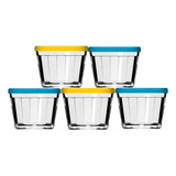 Kit C 5 Tigela Bowl Americano C Tampa 150ml Atacado Nadir
