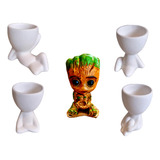 Kit C 5 Vasinho P Suculentas Mini Cactos Bob Baby Groot